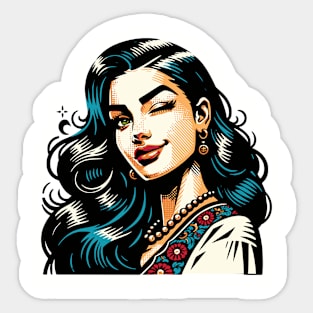 Italian Woman Sticker